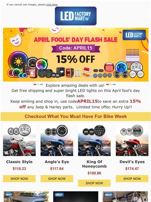 April Fools Day Flash Sale Kick Off! Limited Time Offer， Hurry Up!!