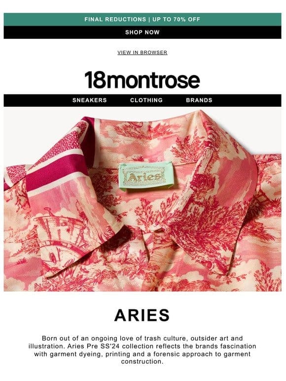 Aries Pre SS’24 Has Landed.