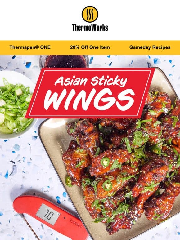 Asian Sticky Wings + More Tailgate Food Ideas
