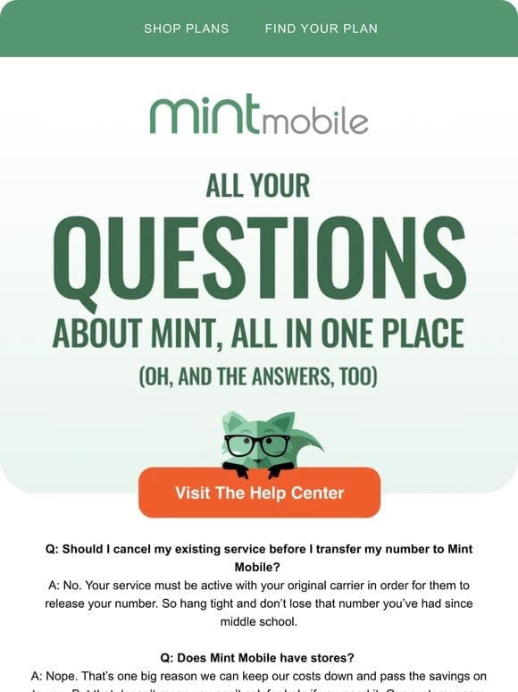 At Mint， we’ve got all the answers