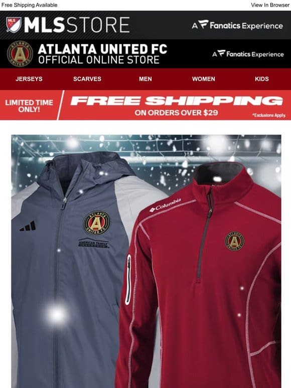 Atlanta United FC Outerwear To Outlast Winter!