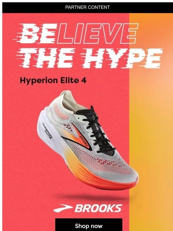 BELIEVE THE HYPE: Brooks Unveils the Hyperion Elite 4