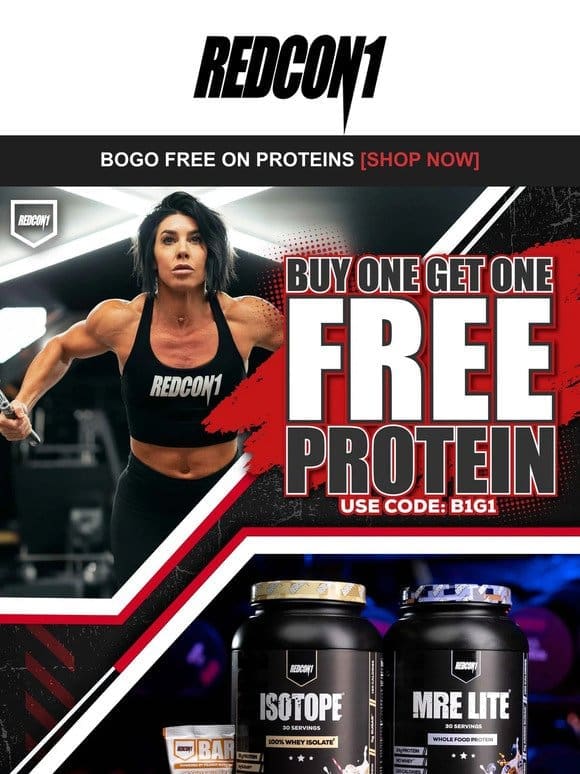 BOGO FREE on Proteins  Shop Protein Powders， Bars， & Snacks