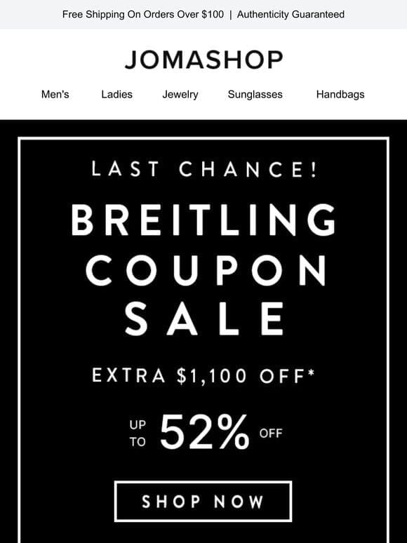 BREITLING COUPON SALE (Last Chance)