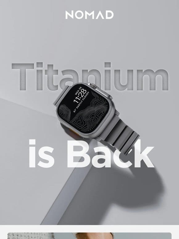 Back in Stock: Natural Titanium Band
