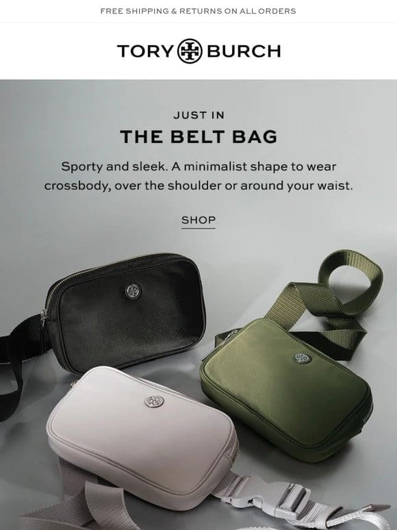 Back in stock: the belt bag