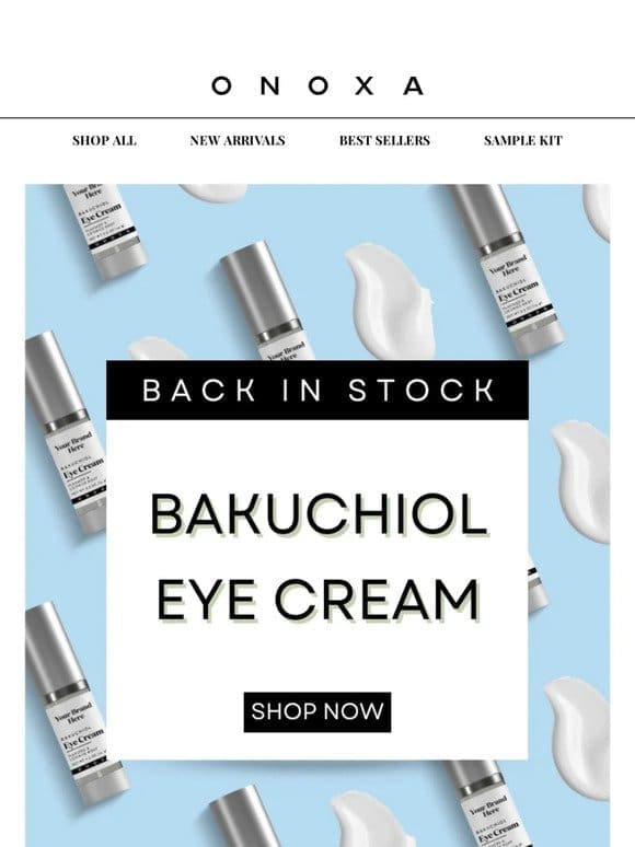 Bakuchiol Eye Cream Back in Stock