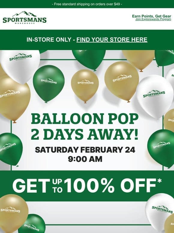 Balloon Pop is Only 2 Days Away!