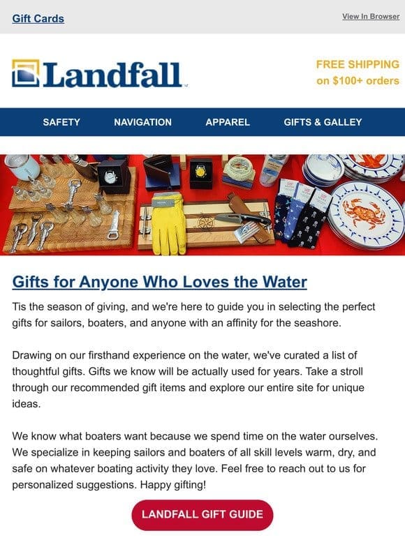 Best Gifts For Boaters & Water Lovers @Landfall