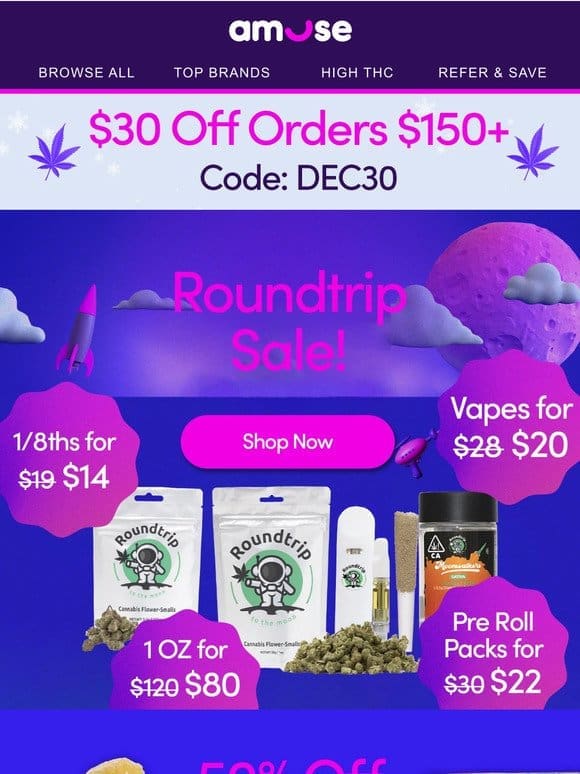 Blast off with $80 OZs