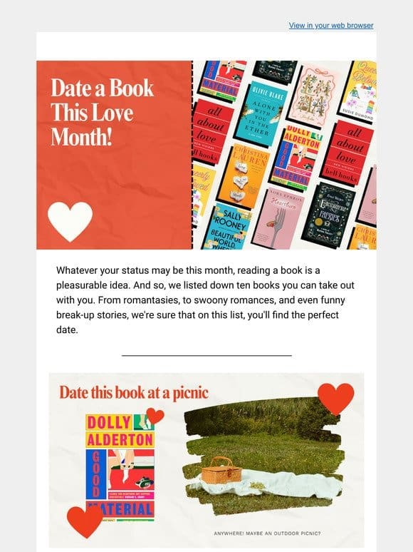 Book Suggestions to Date this Love Month