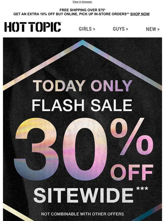 Boost your Monday with 30% Off