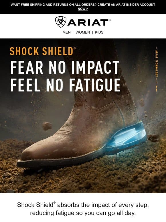 Boots With Shock Shield® Technology In Every Step