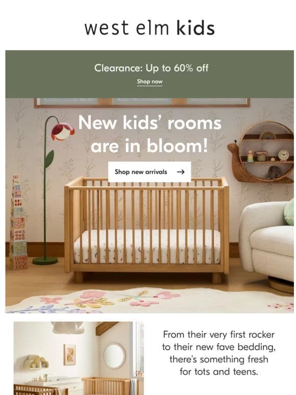 Brand new kids (and teens) rooms are in bloom!