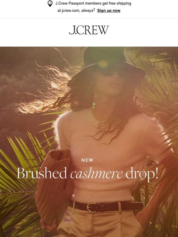 Brushed cashmere is back! (And selling fast…)