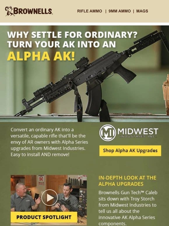 Build an Alpha AK w/ Midwest Industries