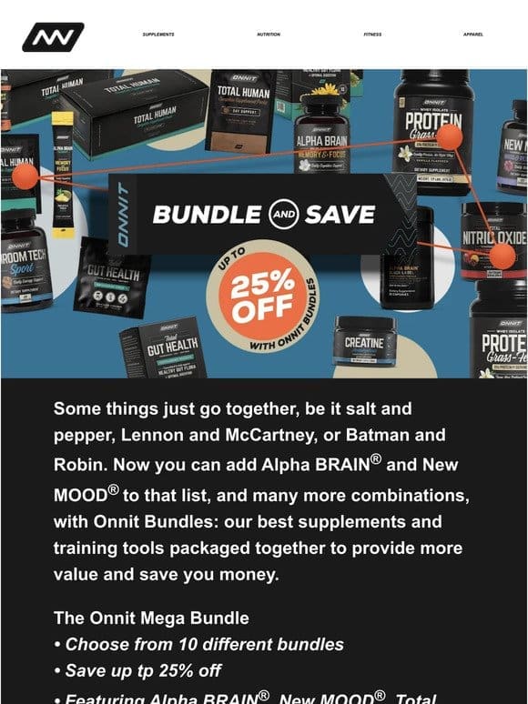 Bundle & Save Up To 25% Off with Onnit Bundles!