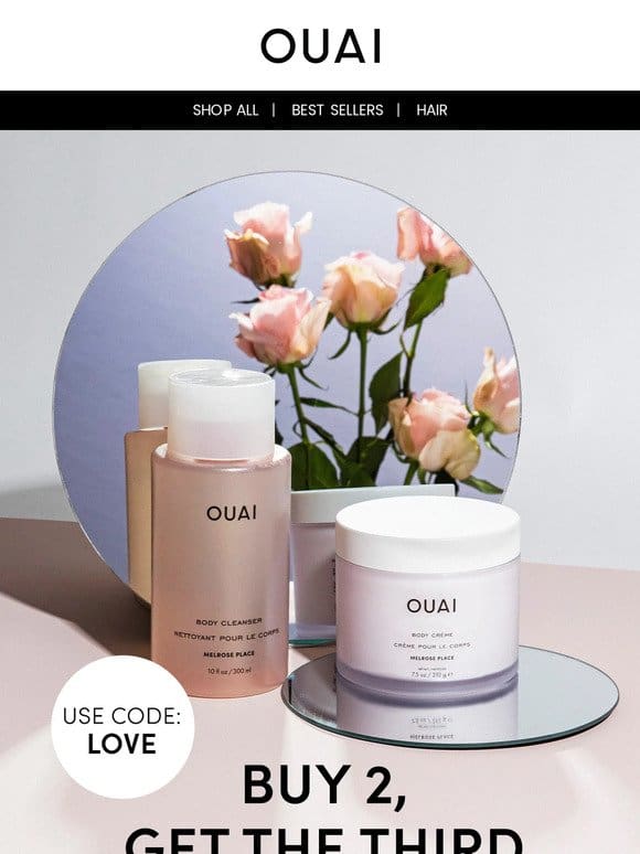 Buy 2 Melrose Place products， get the third 50% off