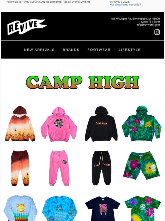 CAMP HIGH | AVAILABLE NOW