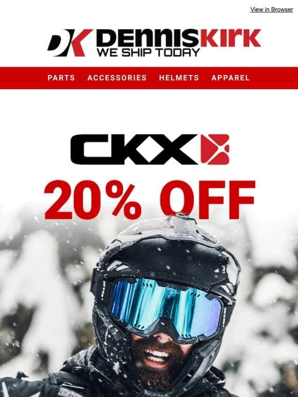 CKX Winter Sale is Live! Save up to 20% – shop now!