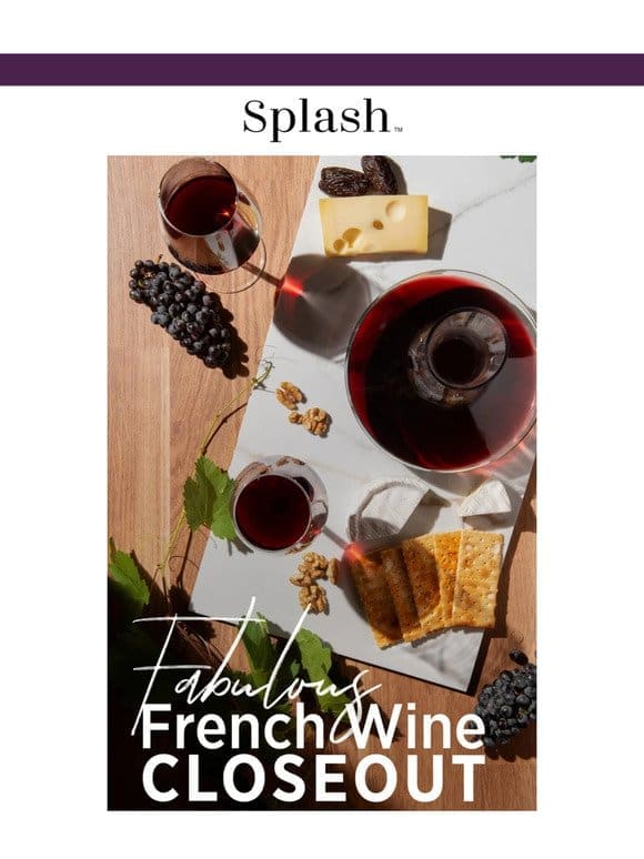 CLOSEOUT: Fabulous French 15-Pack， Just $89.99 + FREE Shipping!