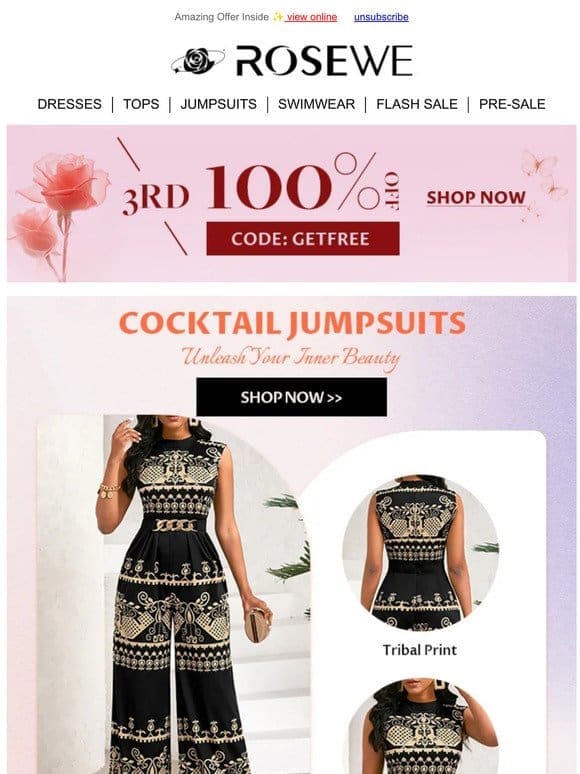 COCKTAIL JUMPSUITS， have a look?