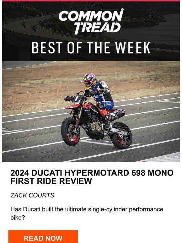 CT Digest: 2024 Ducati Hypermotard 698 Mono first ride review
