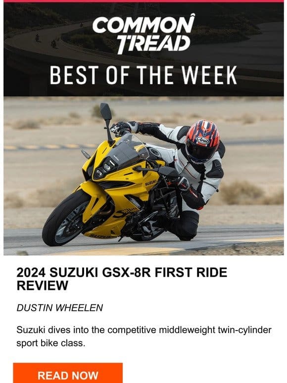 CT Digest: 2024 Suzuki GSX-8R first ride review