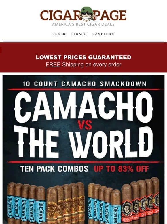 Camacho price hack. Upwards of 83% off
