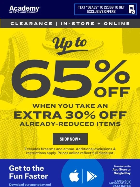 Can’t-Miss CLEARANCE Savings!
