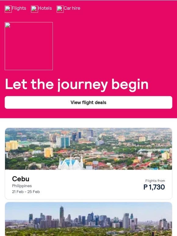 Cebu from P 1，730 and more ✈️