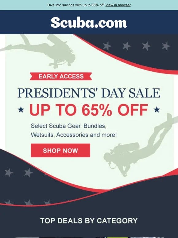 Celebrate Presidents’ Day with Great Deals!