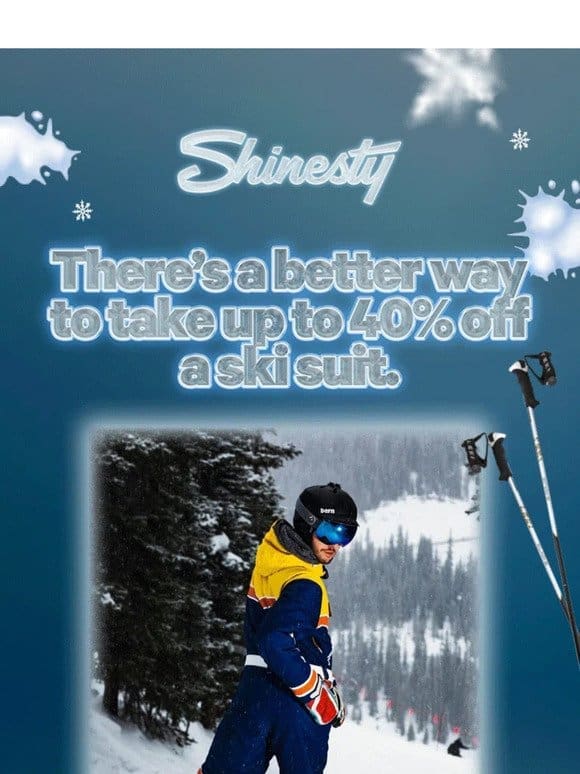 Check out our retro ski onesies