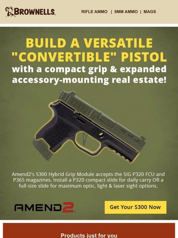 Check out the Amend2 Grip Module for SIG P320