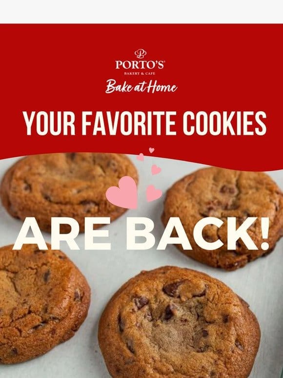 Chocolate Chip Cookies Are Back!