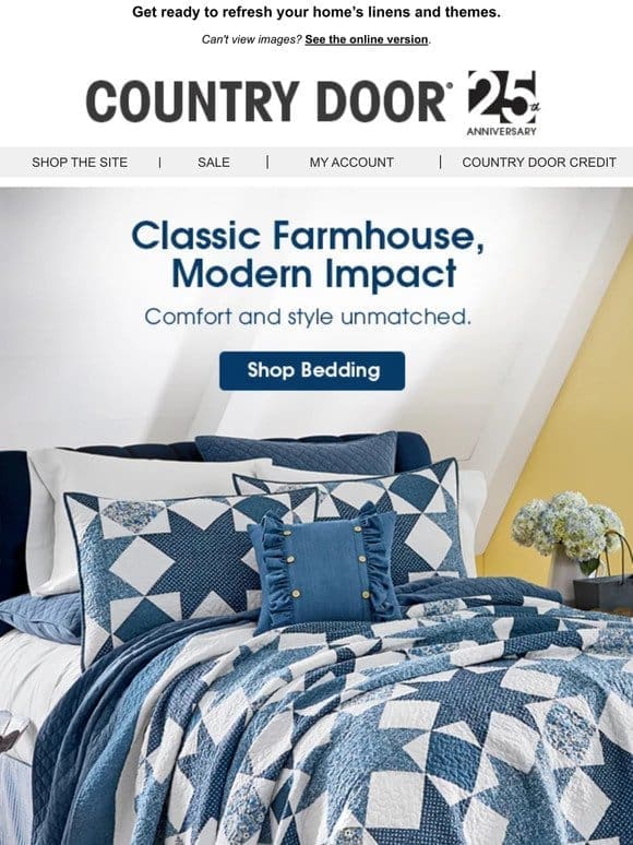 Colorful New Bedding， Linens and Décor!