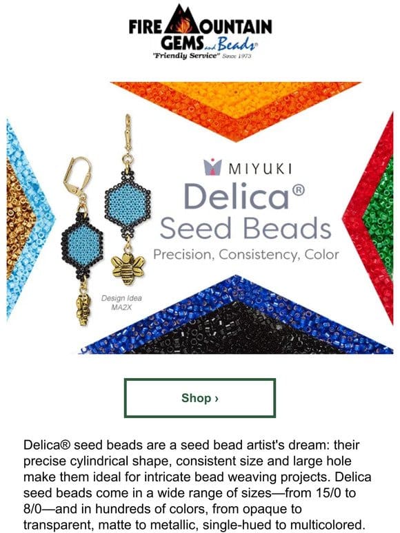 Colorful， Uniform， Versatile – Delica Seed BEADS