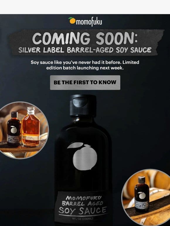 Coming Soon: Silver Label Barrel-Aged Soy Sauce