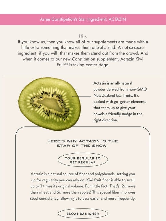 Constipation Ingredient Spotlight: Actazin Kiwi Fruit
