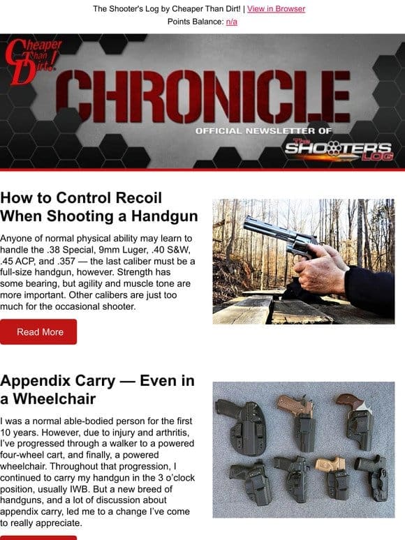 Controlling Handgun Recoil， Guns of Keanu Reeves， Firearm Regrets and More!