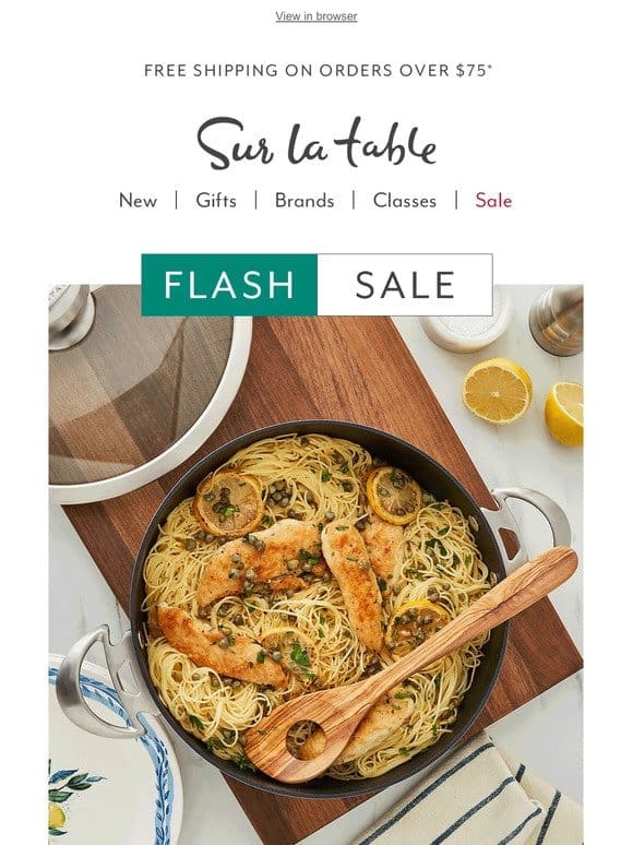 Cookware Flash Sale: Up to 60% off top brands.