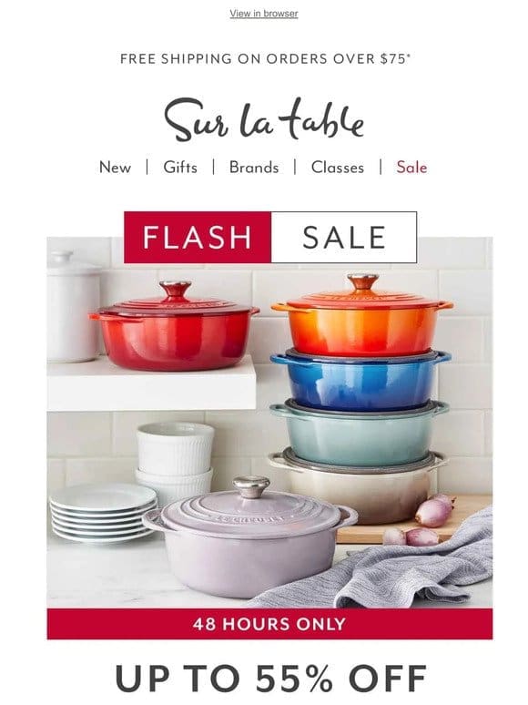 Cookware favorites at last-chance prices.