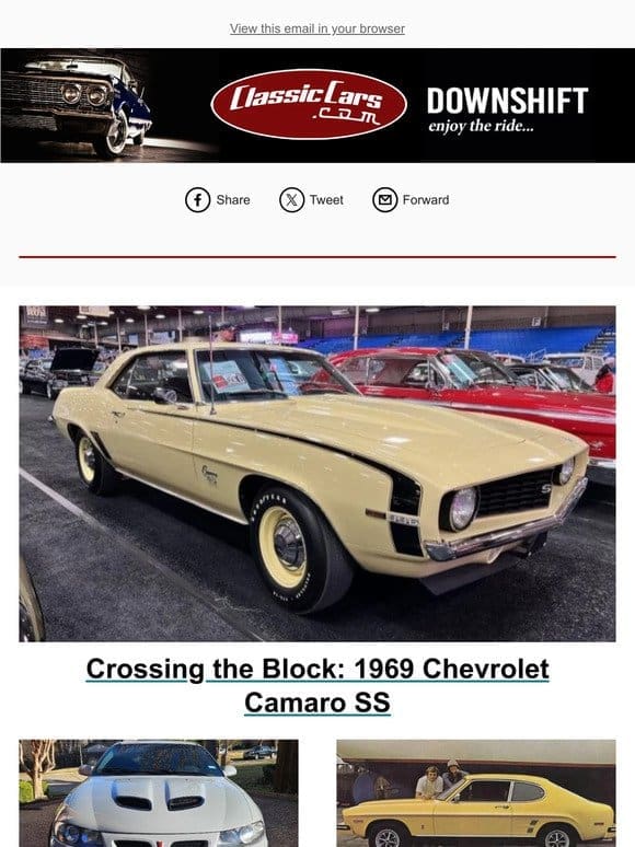 Crossing the Block: 1969 Chevrolet Camaro SS