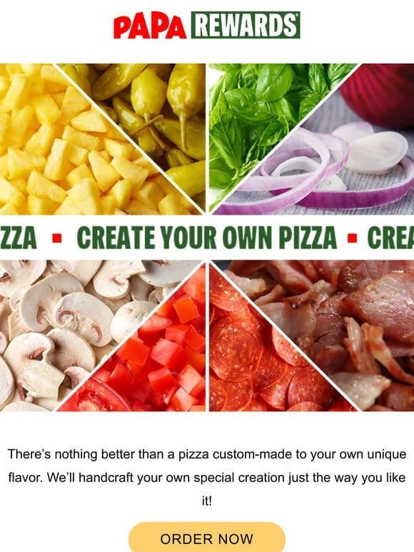 Customize your pizza