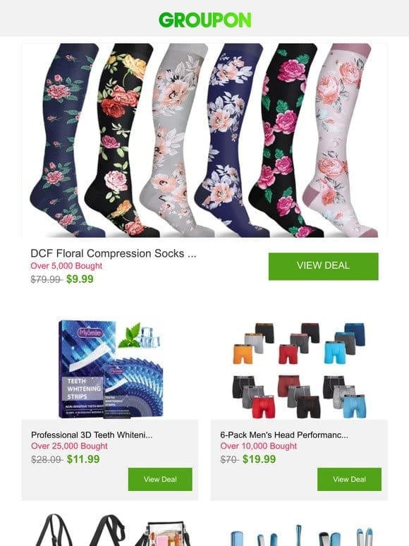 DCF Floral Compression Socks … and More