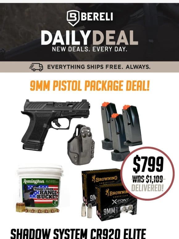 Daily Deal   Scorching Price! Shadow Pistol Package Deal ♨️