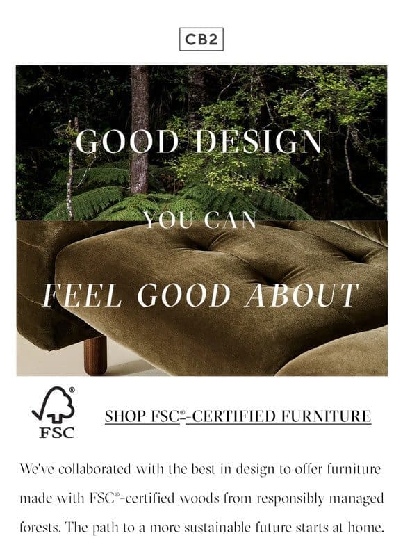 Design you can feel good about