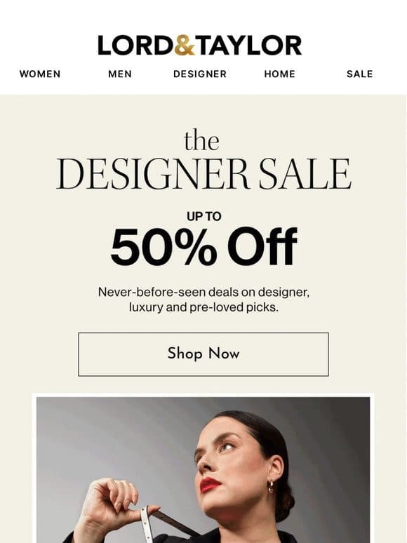 Designer Drop: Up to 50% off + Up to 30% off Sitewide