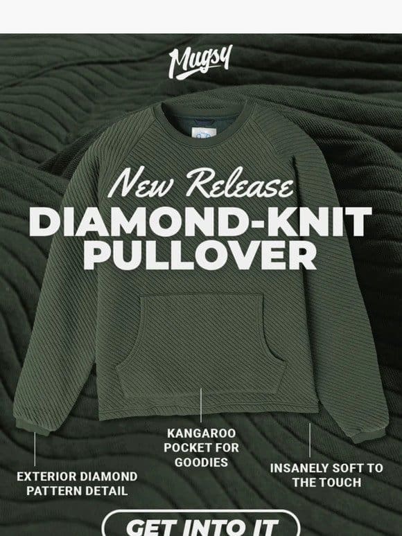 Diamond-Knit Pullovers ARE HERE