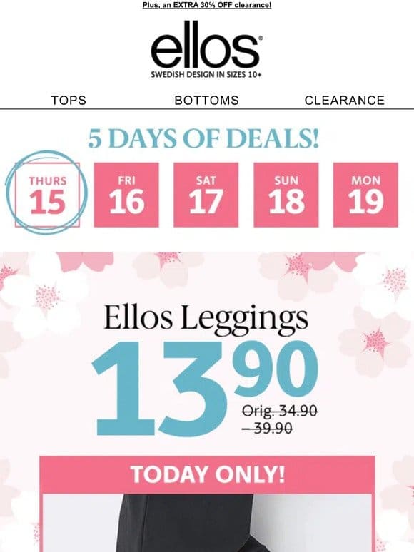 Did you get your $13.90 Ellos Leggings